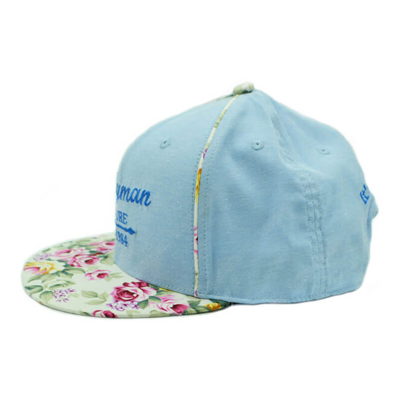 Floral brim snapbacks with embroidery | C&T Headwear